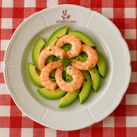 Aguacate con Langostinos