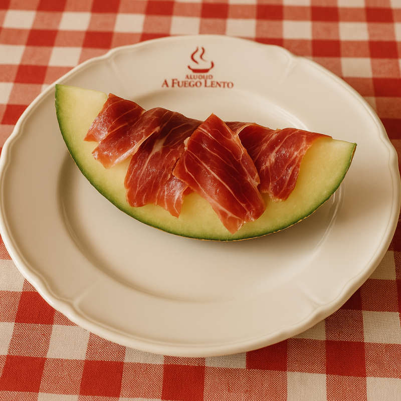 Melón con jamón de Parma